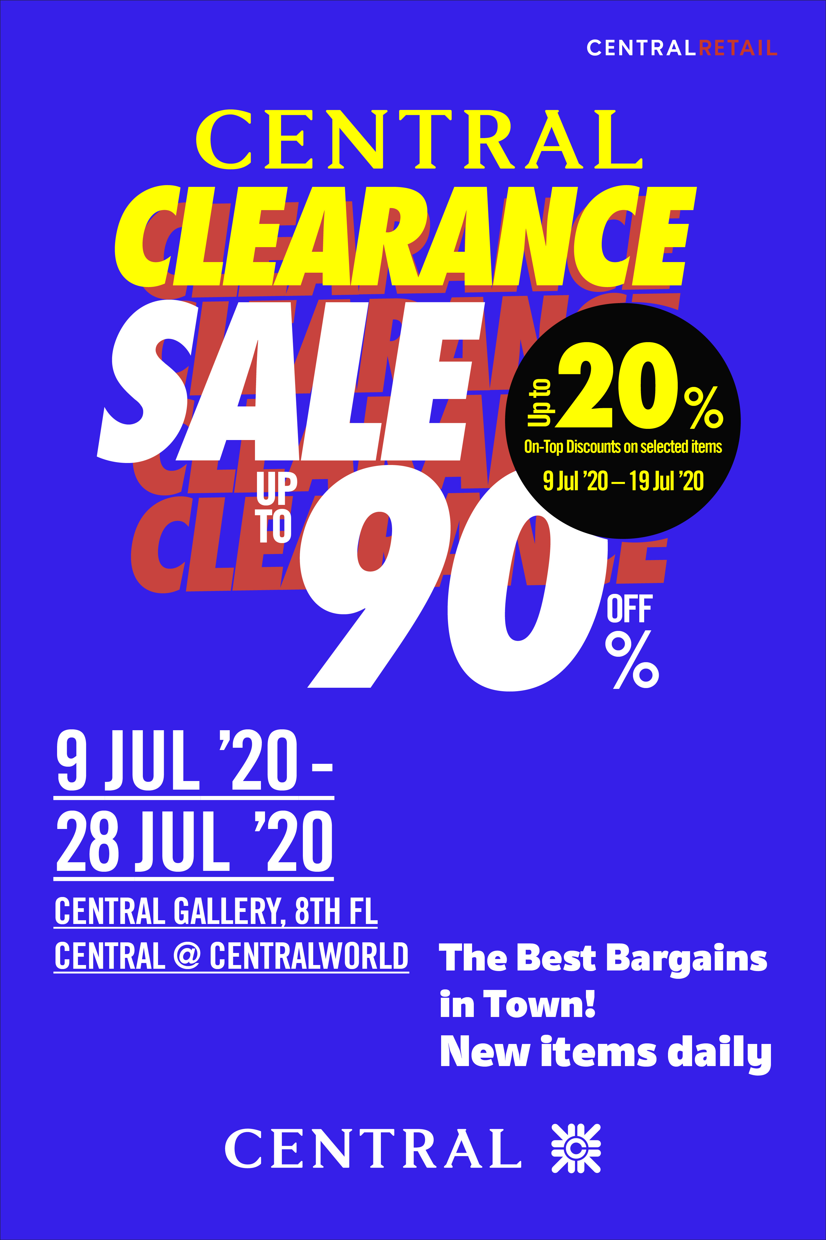 "CENTRAL CLEARANCE SALE"