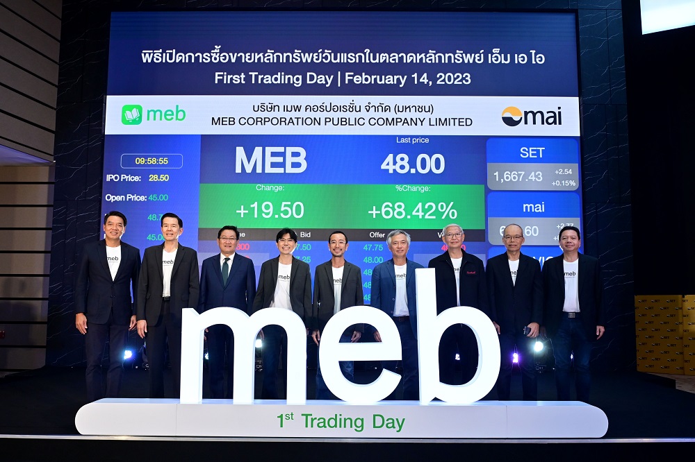 MEBผู้นำE-Book เปิดเทรด