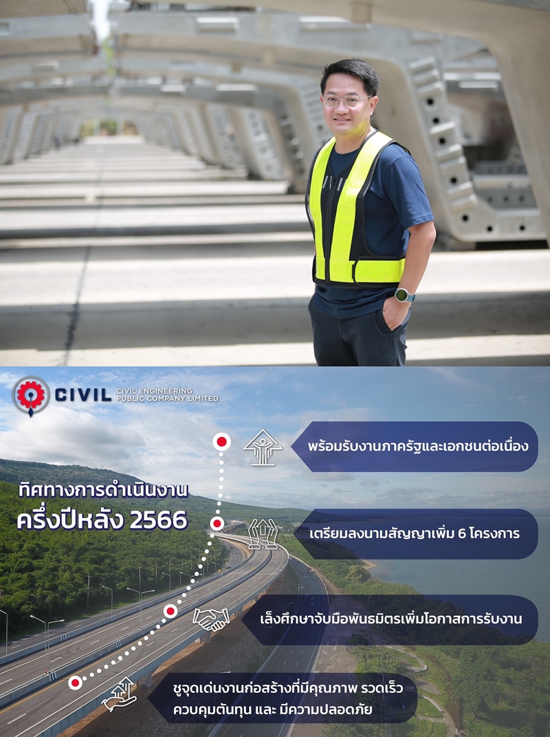 CIVIL โชว์แกร่ง!ตุน Backlog-งานใหม่กว่า 24.000 ล้านบาท     