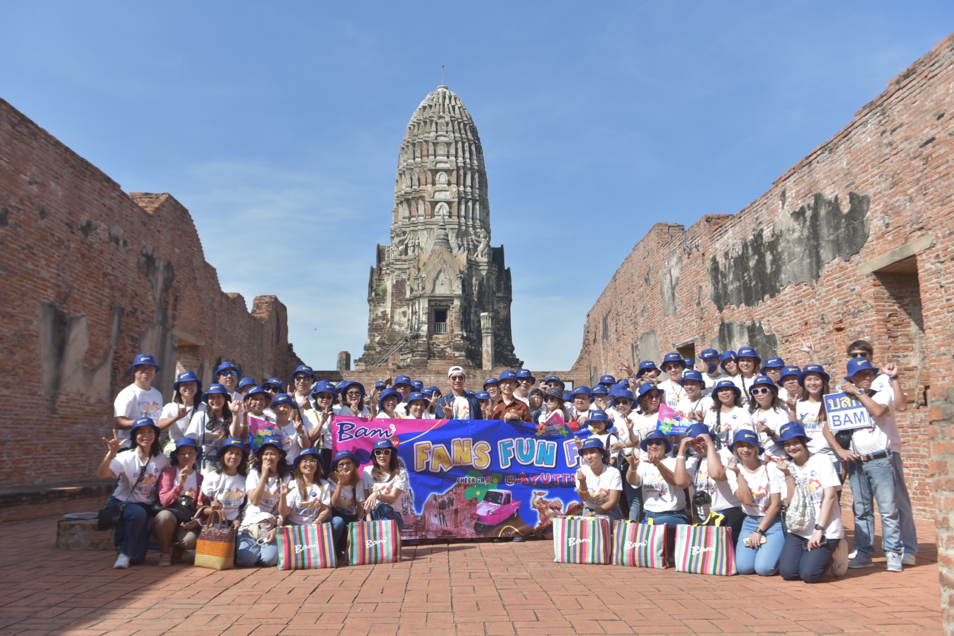 "BAM’s Trip Fans Fun Fin Check in @Ayutthaya"     