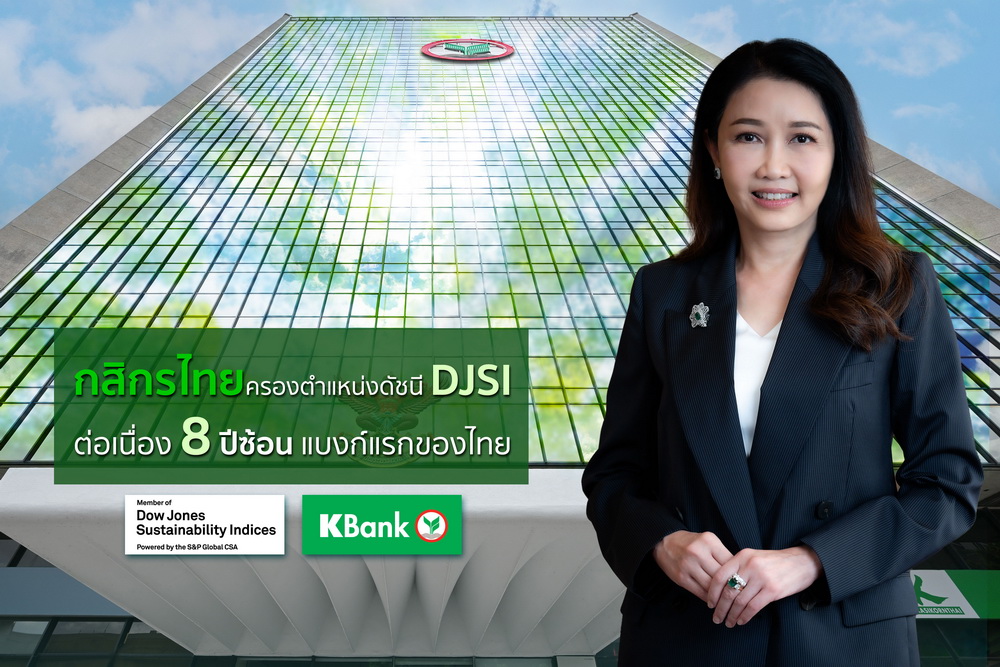 กสิกรไทยครองตำแหน่งในดัชนีDJSI     