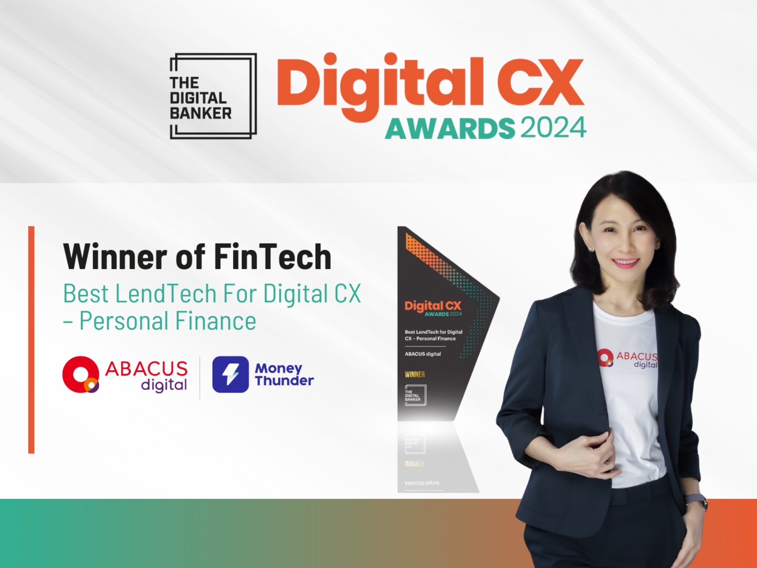 อบาคัส ดิจิทัล คว้ารางวัลระดับโลก Digital CX Award 2024