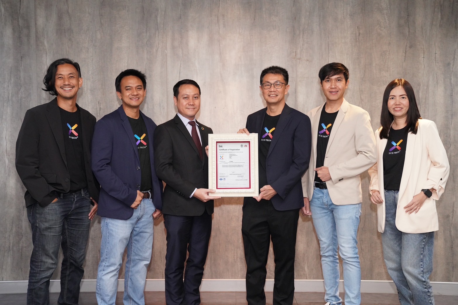 SCB TechX รับมอบใบรับรองมาตรฐาน ISO/IEC 27001:2022   