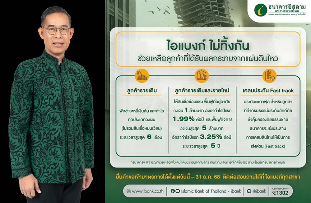 "ไอแบงก์ ไม่ทิ้งกัน" ช่วยเหลือลูกค้า   