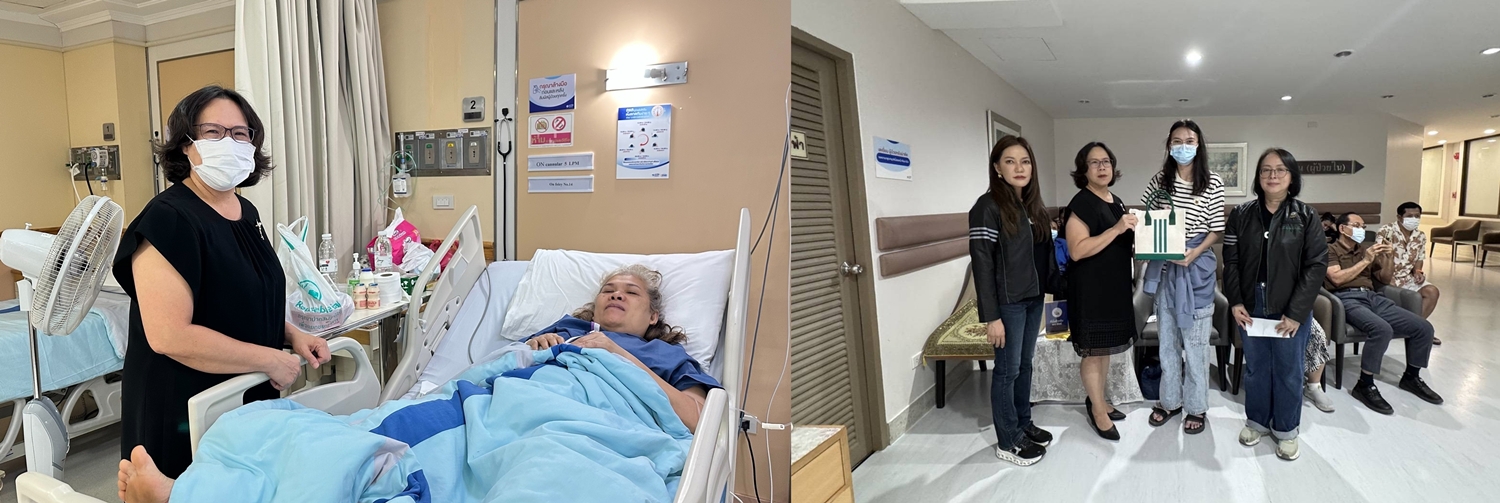 ธ.ก.ส. เยี่ยมลูกค้ารับบาดเจ็บเหตุเครนก่อสร้าง     