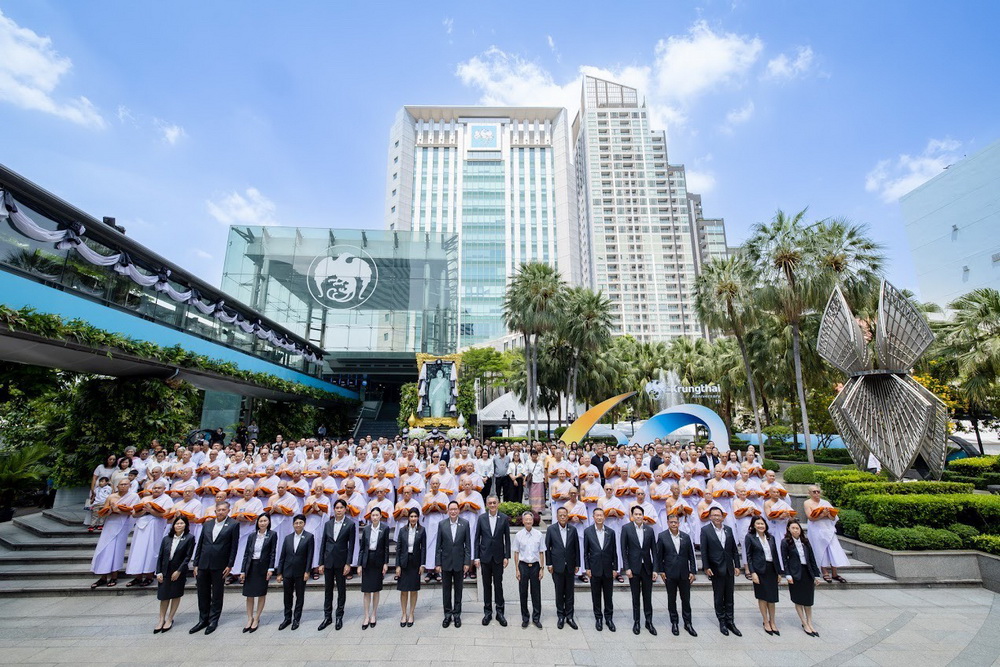 กรุงไทยครบรอบ 60 ปี จัดโครงการอุปสมบทหมู่ 60 รูป ถวายพระราชกุศล