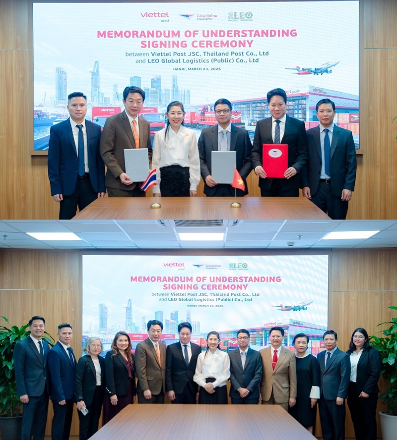 LEO จับมือ Thailand Post–Viettel Post   