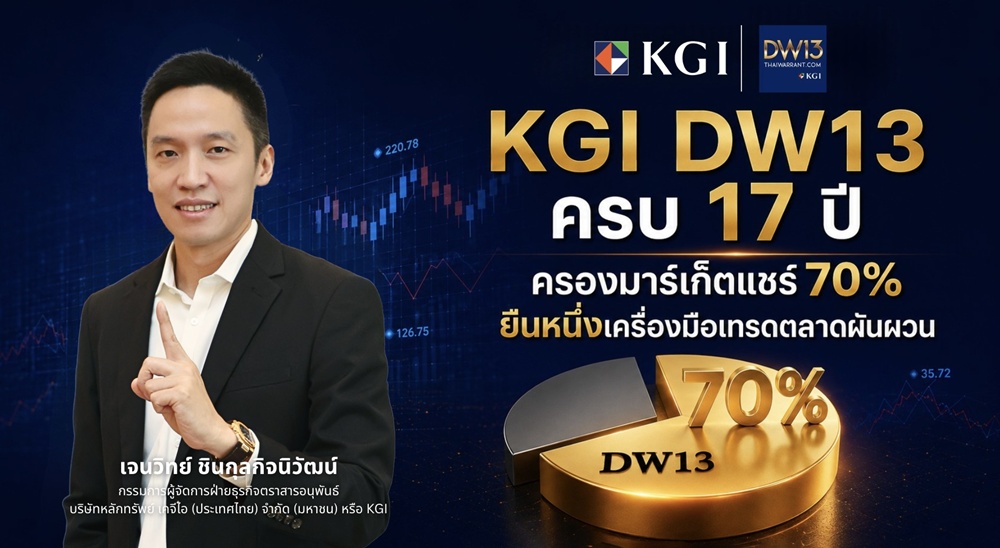กูรู KGI ชี้ช่อง!ลงทุน DW เทรดหุ้นไทยปั้นกำไรสู้ตลาดผันผวน   